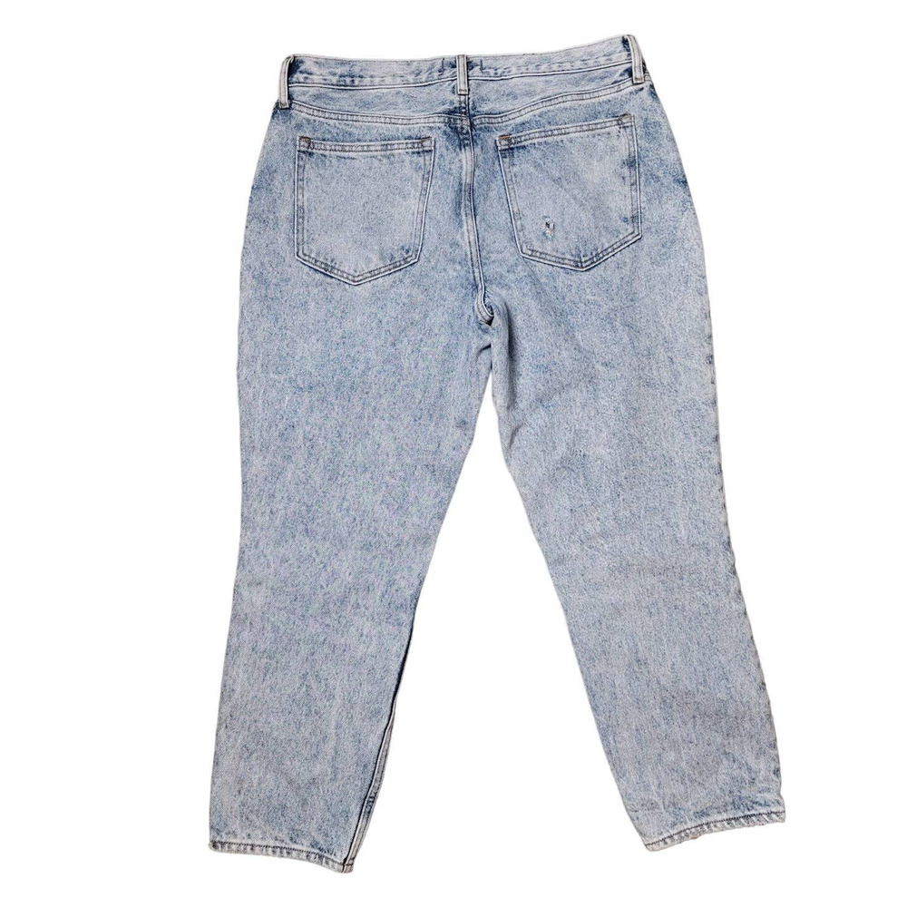 Abercrombie & Fitch High Rise Mom Jeans Light Wash Size 32/14 - Picture 2 of 3